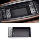 TTCR-II Center Console Organizer for Mercedes Benz A Class 2019-2025, for B Class GLB Console Organizer 2020-2025, for CLA Center Storage Tray GLA 2021-2024, for EQA EQB Middle Storage Box