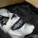 Haunted Hill Farm Lifesize Animatronic Two-Headed Clown with Lights and Sound, Indoor/Covered Outdoor Halloween Decoration