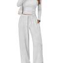 Trendy Queen Womens Two 2 Piece Matching Lounge Sets 2026 Early Fall Fashion Must Haves Y2K Workout Gym Clothes Comfy Airport Travel Vacation Luxury Outfits Sweatsuit Winter Clothing Medium