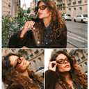 Appassal Retro Oval Sunglasses for Women Men Trendy 90s Round Sunnies AP3751,Black/Grey