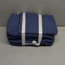 UBBCARE Set of 4 Storage Basket-11 X 10.5 X 10.5 In, Cotton Rope Basket for Shelves, Toys, Book, Cube Storage Bins with Handles, Woven Storage Basket for Organizing, Navy Blue