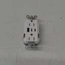 TOPELER USB Wall Outlets, 3-Port USB C Outlet Receptacles, 30W 6.0A USB Electrical Outlet, 15 Amp Tamper-Resistant Outlet with Dual C Ports, ETL & FCC Listed, Screwless Wall Plate Included, White