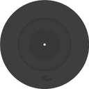 Turntable Platter Mat Black Rubber Silicone Design for Universal to All LP Vinyl Record Players
