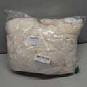 vctops 4 Pieces Geometric Jacquard Plush Recliner Slipcovers Soft Fuzzy Fluffy Sofa Couch Cover Anti-Slip Furniture Protector with Elastic Bottom for Kids Cats Dogs(Cream,1 Seat)