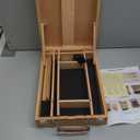 Beechwood Tabletop Easel for Painting, Portable Adjustable Sketchbox Art Easel Stand with Detachable Shoulder Strap for Beginners and Art Lovers