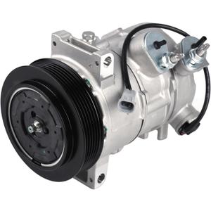 PAROD A/C Compressor with Clutch Fit for 2009-2012 Dodge Caliber, 2009-2017 Jeep Compass, Jeep Patriot 1.8L,2.0L,2.4L Replace for CO30011C