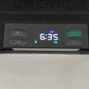 EAST OAK Cordless Electric Lunch Box for Adults, Heated Lunch Box Battery Powered with Automatic Heating, 5.5 Cups Portable Food Warmer with Insulated Carry Bag (Onyx Black)