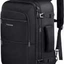 Vancropak Carry On Backpack, 40L Expandable Extra Large Travel Backpack, Flight Approved Water Resistant Luggage Suitcase Daypack, Lightweight College Business Weekender Bag for Men & Women, Black