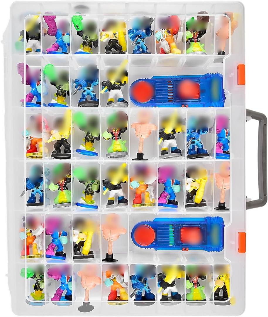 Case Compatible with Akedo Ultimate Arcade Warriors Starter Pack, Toy Storage for Battle Arena Controller & Warrior Collector Mini Battling Action Figures, Holder for Akedo Game Playset (Box Only) (White)