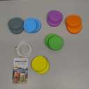 12 Pack REGULAR MOUTH Mason Jar Lids for Ball, Kerr and More - Multicolor Plastic Storage Caps for Mason Jars, Canning Jars - Leakproof, Dishwasher Safe & Food Grade