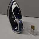 Sunbeam 1700W Steam Iron, 8' Retractable Cord, Variable Temperature Select, Non-Stick Soleplate, Dual Spray Mist, Horizontal or Vertical Shot of Steam Feature, 3-Way Auto-Off, Blue and White