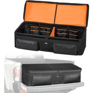 JOYTUTUS Truck Bed Cargo Box Organizer for Pickup, Truck Bed Cargo Bag, Storage Organizer Carrier Accessories for Groceries, Golf, Easily Slide in and Out, Easy Access