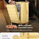 20IN Expandable Carry On Luggage-Banana Yellow, 20 Inch-EXT