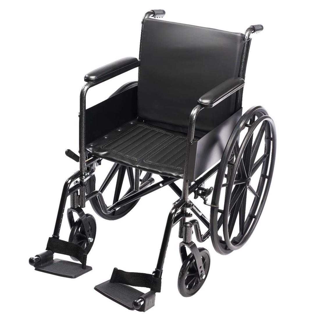 Lacura Wheelchair Backrest, 16"W x 17"H, Soft, Comfortable, and Supportive Wheelchair Back Pad, Back Support Maximizes Patient Comfortability, Helps Improve Posture, and it is Easy-to-Clean