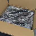 SMARTOR Plastic Hangers 50 Pack, Heavy Duty Plastic Hangers for Clothes - Non-Velvet Slim Hangers with 360 Swivel Hook & Clothes Thin Hanger - Durable Coat Hangars, Space Saving Hanger - Black