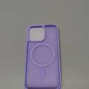 for iPhone 13 pro Phone Case, Compatible with Magnetic, Military Grade Drop Protection Translucent Matte Shockproof Anti-Scratch/Anti-Fingerprint Case for iPhone 13 pro (Light Purple)