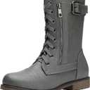 DREAM PAIRS Women's Mission Drivers Boots (9, Grey)