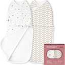 Momcozy Swaddles for Newborns, Quiet Fastner Suitable for Infant 0-3 Months, New-Parent-Friendly Swaddle Sack, Reduce Startle Reflex, Newborn Boys Girls Registry Essentials, 2-Pack, Wonder