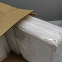 4 Tier Plastic Storage Bins with Lid 23QT, Stackable Storage Containers with Wheels, Folding Storage Boxes, Collapsible Storage Bins, Closet Organizers and Storage for Living Room,Office,Dorm (White)