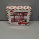 10 Pack Christmas No Snap Party Favor with Red & White Snowflake Design with Party Hat, Joke & Little Gift Inside for Kids, Xmas Gift, Christmas Seasonal Holiday Party Dinner Traditions Supplies