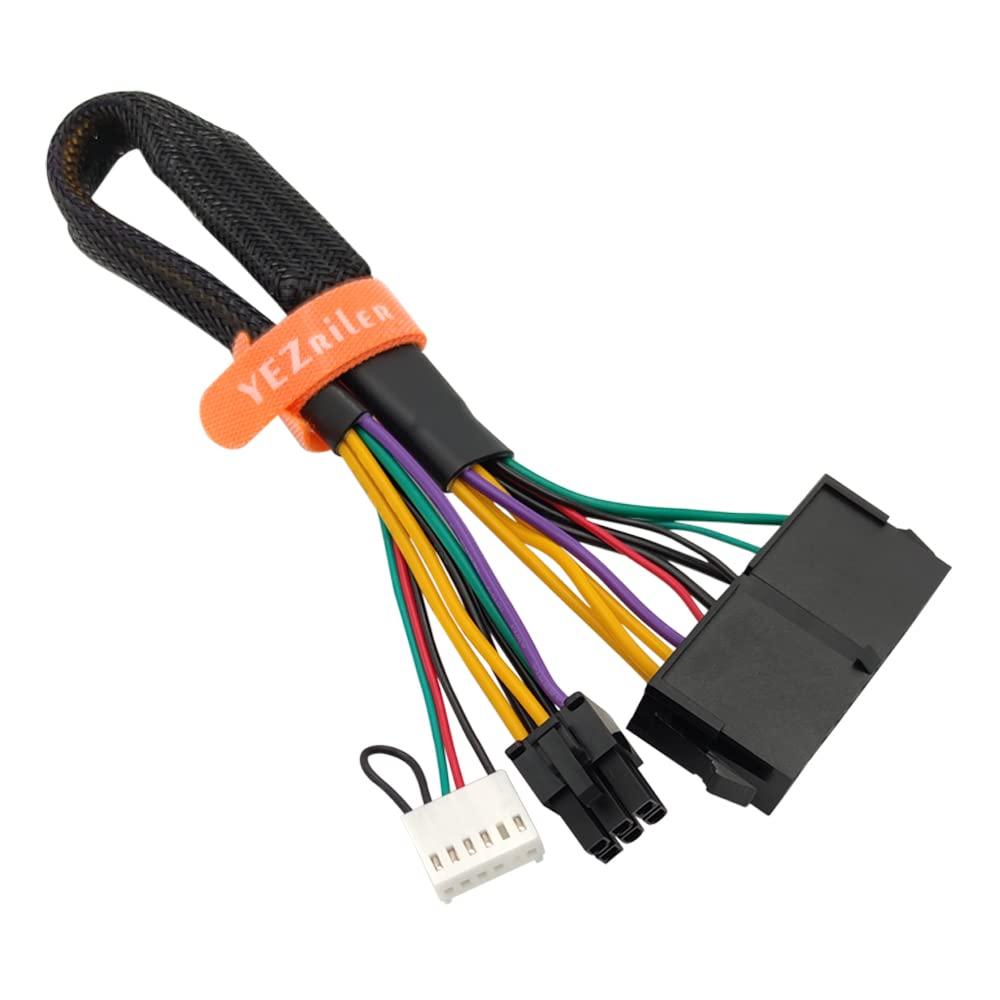 24 Pin to 6 Pin ATX Power Adapter Sleeved Cable for HP Z200 Z230 4300 6080 8080 ProDesk 600 G1 G2 EliteDesk 800 G1 G2 13-inch(33cm)