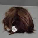 TISHINING Side Part Layered Burgundy Short Bob Wigs for White Women Ombre Burgundy Mix Blonde Bob Straight Hair Wig with Dark Roots Synthetic Natural Looking Daily Party Wig(12 inch)