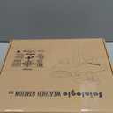 Sainlogic Home Weather Station with Rain Gauge and Wind Speed, Weather Stations Wireless Indoor Outdoor with Rain Gauge Outdoor, Forecast, Temperature, Humidity, Moon Phase, Alarm Clock(No WiFi)