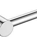 2 x JQK Chrome Toilet Paper Holder, 5 Inch 304 Stainless Steel Thick 8mm Tissue Paper Dispenser for Bathroom, Hold Mega Rolls, Polished Chrome Wall Mount, TPH600-CH