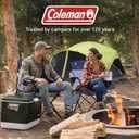 Coleman Portable Camping Chair with 4-Can Cooler, Cushioned Seat & Back with Side Pockets & Cup Holder, Carry Bag Included, Great for Camping, Tailgating, Firepits, Patio, & More, 24 Inches X 37.875 Inches X 8.125 Inches