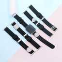 3 x LuReen Sport Band Compatible with Apple Watch 38mm 40mm 41mm 42mm 44mm 45mm 46mm 49mm Women Men, Soft Silicone Band with Jewelry Apple Watch Charm for iWatch Series 10 9 8 7 6 5 4 3 2 1 SE (With Band)