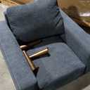 Emerald Home Heath Navy Blue Accent Chair, 29" H x 30" W x 37" L