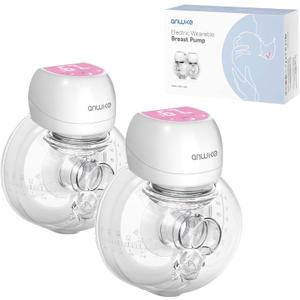 Hands Free Breast Pump 1508 Ultra-Light 193g, Wearable Breastfeeding Pump with LCD Display 2 Modes & 9 Levels, Rechargeable Wireless Portable for On-The-Go & Discreet Pumping, 21mm/24mm FlangesPink