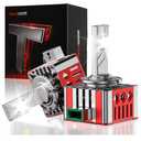 Torchbeam D3S D3R LED Bulbs, 6000K 45W HID Bulbs, 30000 Lumens 66340 42403 42302 (42403C1) for HID Assembly, Plug and Play Fog Light Bulbs, Pack of 2