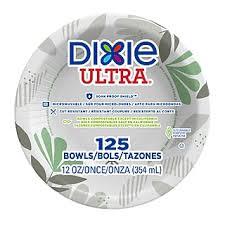 Dixie Pathways Soak Proof Shield Heavyweight Paper Plates, 10.13" Dia, Green/burgundy, 125/pack