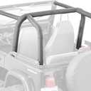 MasterTop Sport Bar Pad Covers, Black Denim - Fits Jeep Wrangler YJ 1992-1995 - UV, Rain and Rip Resisant - Protects Roll Bars from Water, Scratches, and Fading