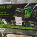 Greenworks 60V 21" Brushless (Push) Cordless Lawn Mower, 5.0Ah Battery (1/2 Acre, Rapid Charger, 4-in-1, LED Lights, IPX4)