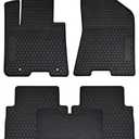 Megiteller Car Floor Mats Custom Fit for Kia Sportage 2022 2021 2020 2019 2018 2017/2019-2021 Hyundai Tucson Odorless Washable Heavy Rubber (All Weather) Floor Liners Black