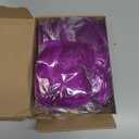 PLULON 6 Pack Purple Bob Wig with Heart Sunglasses and Hair Cap for Women, Colorful Cosplay Costume Neon Short Bob Wigs Funny Hairpieces Daily Bachelorette Halloween Costume Party Decorations