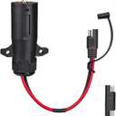 7 Pin Power Access, 7 Way Trailer Plug to SAE Cable, 7 Pole Round RV-Style Trailer Plug to 12 AWG SAE Cable 12V Connector with Reverse Adapter for RV Truck (1.08FT)