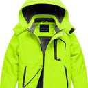 CREATMO US Boy's Waterproof Ski Jacket Warm Winter Snow Coat Windproof Snowboarding Rain Jacket 6/7Y