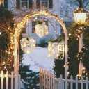 Vanthylit Christmas Lighted Gift Boxes, Set of 3 White Gift Box with 48 Warm White Lights, Outdoor Decorations Plug in for Yard Lawn Porch Holiday