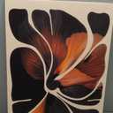 1Pcs Framed Abstract Botanical Floral Canvas Wall Art Pictures Modern Flower Posters Prints Nordic Wall Decoration for Living Room Bedroom Bathroom Office 16x24in (24L" x 16W")