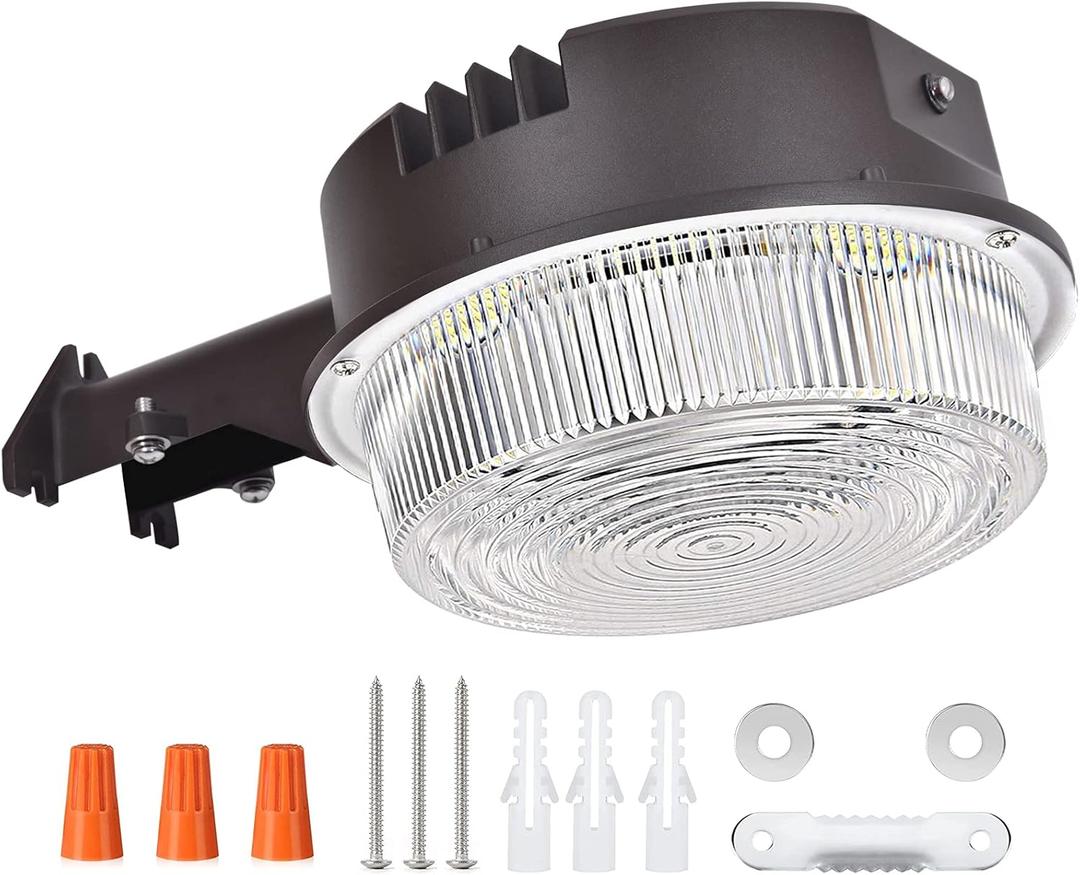 LED Barn Light 50W, 5000K Daylight 6500LM Dusk to Dawn LED Outdoor Yard Light with Photocell,400W MH/HPS Equiv,ETL Listed LED Security Area Light for Farm Porch Yard Street Lighting