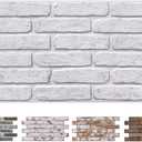 COMSTICKC 3D Faux Brick Wall Panel Peel and Stick Wall Covering, 22.8" x 11.8"
