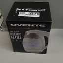 OVENTE Electric Kettle, 1.5L Borosilicate Glass Countertop Water Heater and Boiler for Coffee or Tea, BPA-Free, Auto Shut-Off, Boil-Dry Protection, Removable and Washable Spout Filter, Purple KG83P