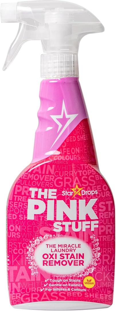 Stardrops - The Pink Stuff - The Miracle Laundry Oxi Stain Remover Spray 500ml (1 Count (Pack of 1))