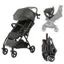 Ingenuity Ingenuity 3Dquickclose CS+ Compact Fold Stroller Lightweight Stroller with Oversized Canopy, Extra-Large Storage and Compact Fold, Forest