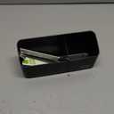 loukin Magnetic and Adhesive Marker Holder, Dry Erase Accessory Tray, Magnetic Storage Organizer for Whiteboard, Glass or Refrigerators (Black)