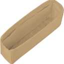 Purse Insert for Chanel 2.55 Large Bags, Satin Purse Organizer, Lightweight and Soft Touch Bag Shaper with Pockets for Storage (Large 2.55, Beige)