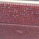 Honeydak Bling Makeup Organizer for Teen Girl Christmas Gifts Rhinestone Cosmetic Display Cases with Transparent Cover, Skincare Organizers Perfume Organizer for Countertop, Desk(Pink,Rhinestone)